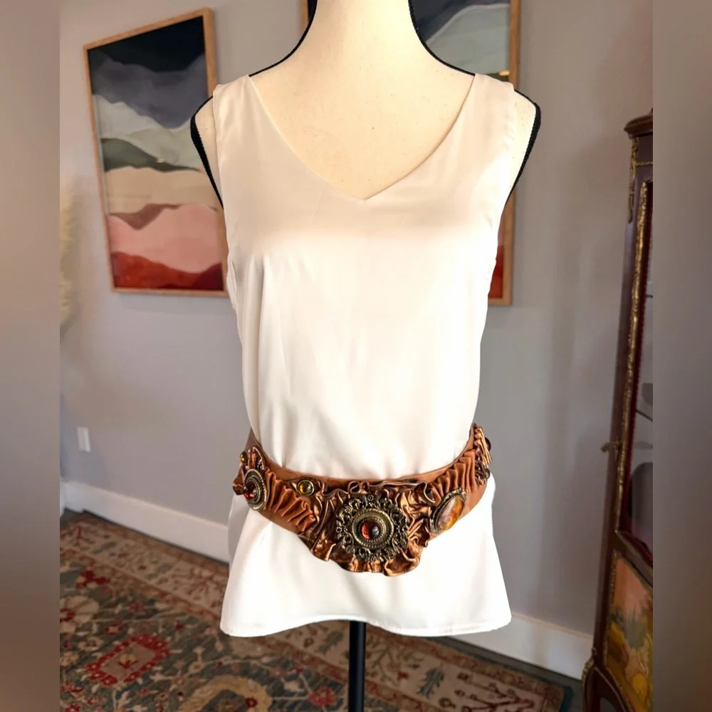 Vintage Leatherock Nina Arjani Leather Belt